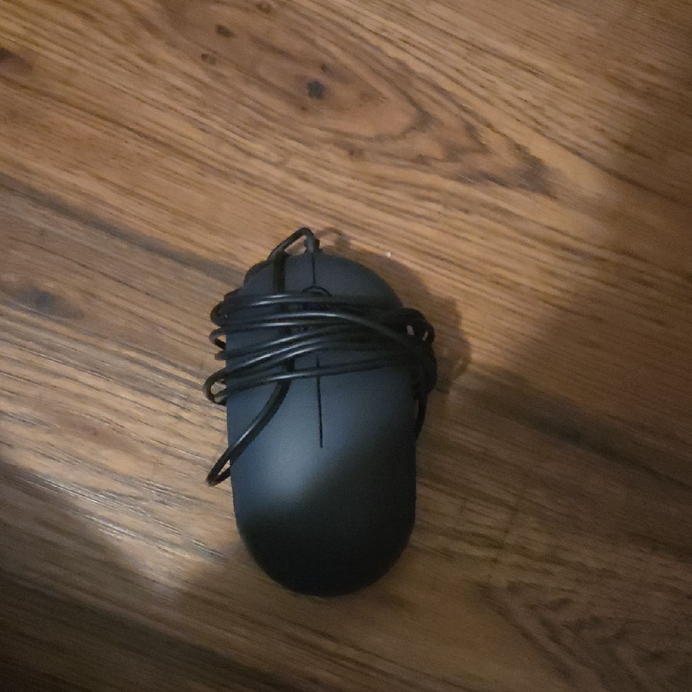 Black Wired Computer Mouse
